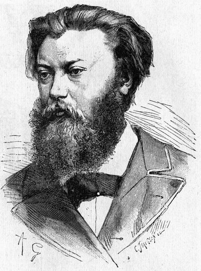 Portrait of Jablochkoff - in “” Album of Science; illustrious scientists; Great discoveries””” 1896. av French School