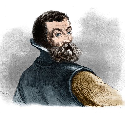 Portrait of Jacques Cartier (1491-1557), French navigator and explorer. av French School