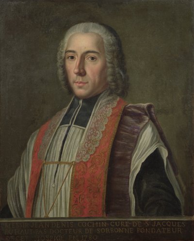 Portrett av Jacques Denis Cochin (1726-83) Grunnlegger av Saint-Jacques Hospital av French School