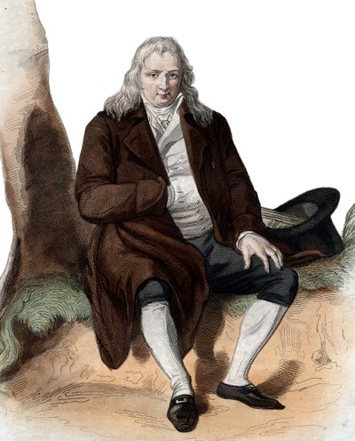 Portrett av Jacques Henri Bernardin de Saint Pierre (1737-1814), fransk forfatter og botaniker. av French School