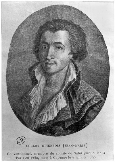 Portrett av Jean-Marie Collot dHerbois (1750-96) av French School