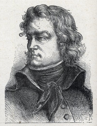 Portrett av Jean Baptiste Camille de Canclaux (1740-1817), fransk general for revolusjonsgraveringen av 1889. av French School