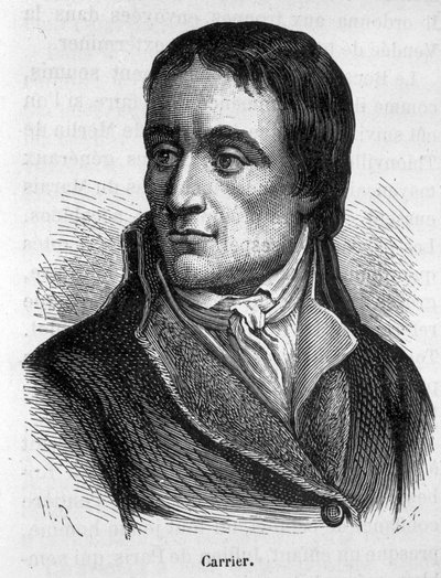 Portrett av Jean Baptiste Carrier (1756 - 1794), franske politikere - i "" L