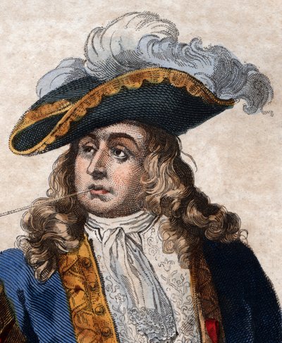 Portrett av Jean Bart (1650-1702), fransk korsar. av French School