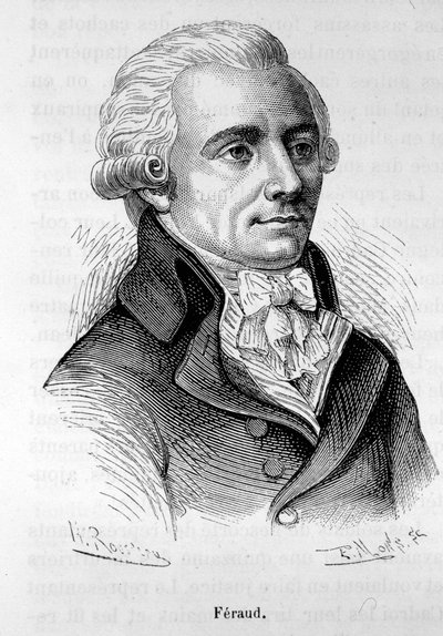 Portrett av Jean Feraud (eller Ferraud), fransk politiker (1764-1795) - i "" L