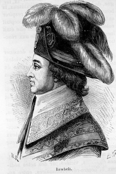 Portrett av Jean François Rewbell (eller Reubell), fransk politiker (1747 - 1807) - i ""L