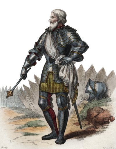 Portrett av Jean II Le Maingre (Le Meigre) (1366-1421), kalt Boucicaut, marskalk av Frankrike. av French School