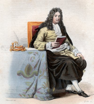 Portrett av Jean Racine (1639–1699), fransk dramatiker. av French School
