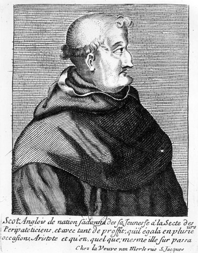 Portrett av John Duns Scotus (ca. 1265-c. 1308) av French School
