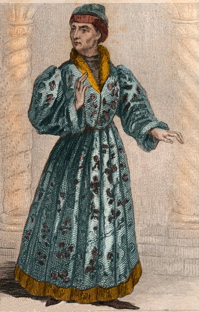 Portrett av Johannes den fryktløse (1371-1419) hertug av Burgund. av French School