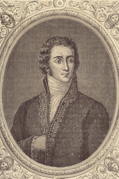 Portrett av Joseph Fouche, hertug av Otranto (1763-1829) (gravering) av French School