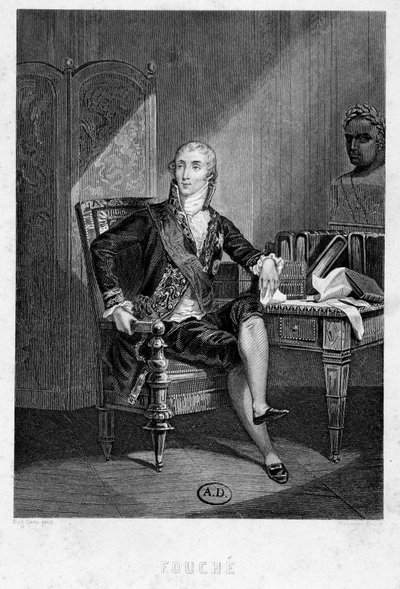 Portrett av Joseph Fouche, revolusjonær stedfortreder for Montagne og arrangør av terroren i Lyon av French School
