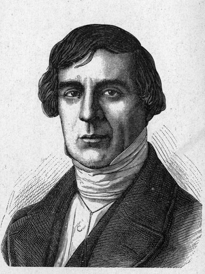Portrait of Jules Barthelemy Saint - Hilaire Saint Hilaire (Saint Hilaire) (1805 - 1895), French scholar and politician - in “Album de la Science; illustrious scientists; Great discoveries””” 1896. av French School
