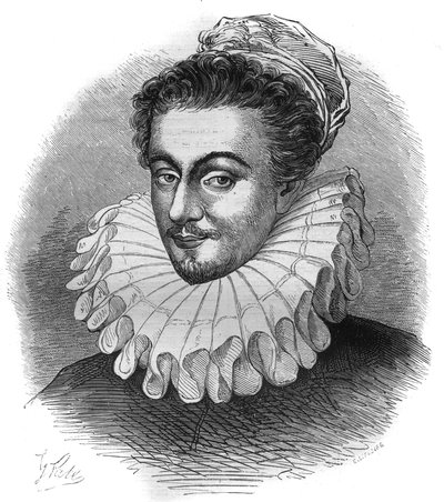 Portrett av ridder Carre, Englands ambassadør nær Sixte V (Felice Peretti av French School