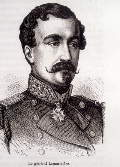 Portrett av Lamoricière, fransk general og politiker (1806 - 1865) av French School