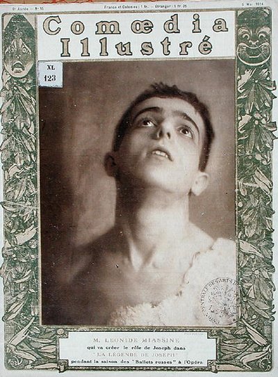 Portrett av Leonid Massine (1895-1979), omslagsillustrasjon fra 