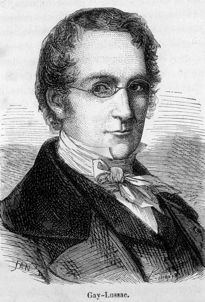 Portrett av Louis-Joseph Gay-Lussac (Louis Joseph Gay Lussac) (1778-1850), fransk fysiker og kjemiker - I "" L