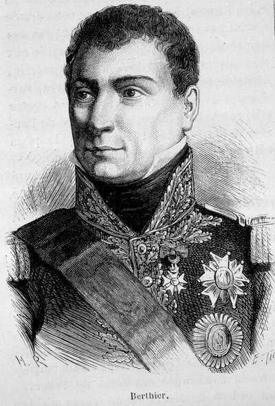 Portrett av Louis Alexandre (Louis-Alexandre) Berthier, fransk marskalk (1753 - 1815) - i "" L