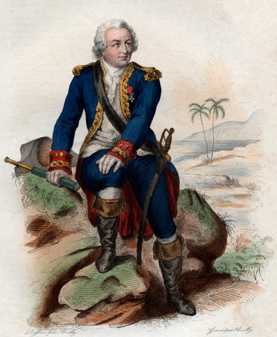 Portrett av Louis Antoine, Comte de Bougainville (1729-1811), fransk admiral og oppdagelsesreisende. av French School