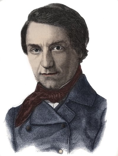 Portrett av Louis Blanc, fransk politiker og historiker (1811 - 1882) av French School