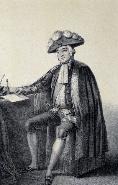 Portrett av Louis Philippe II Joseph, hertugen av Orléans og Chartres, kjent som Philippe Egalité av French School