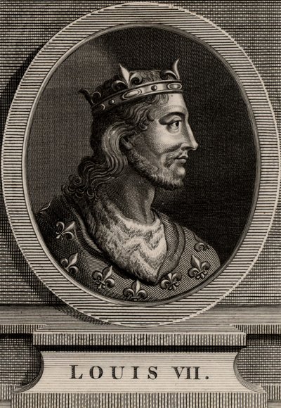 Portrett av Ludvig VII av French School