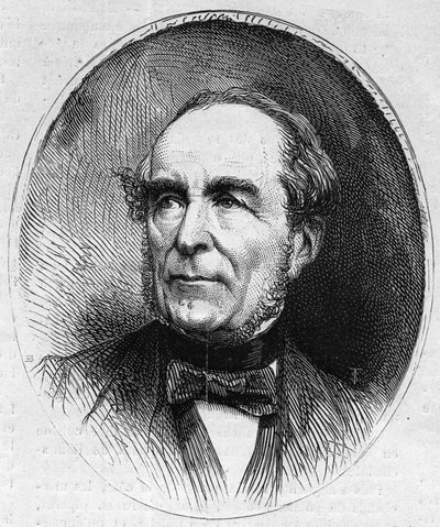 Portrait of Louis Vitet (1802-1873), French politician. Engraving in “” Le Monde Illustré”” n°844 of 13 June 1873. av French School
