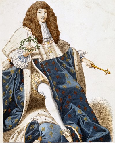 Portrett av Louis XIV, ung. av French School