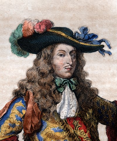 Portrett av Louis de Bourbon, Prince of Conde (1621-1686), fransk general, kjent som le Grand Conde. av French School