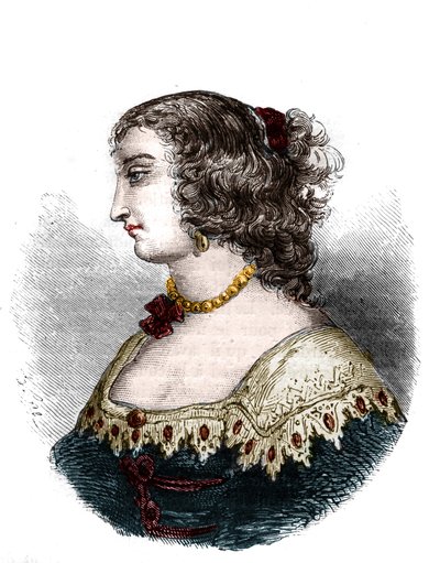 Portrett av Mademoiselle de Hautefort (Marie de Hautefort av French School