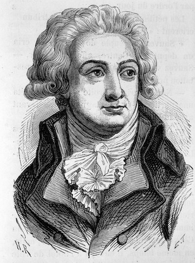 Portrett av Marie Jean Herault de Sechelles (1759-1794), fransk politiker - i "L
