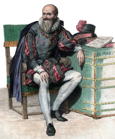 Portrett av Maximilien de Bethune, hertug av Sully (1559-1641), fransk soldat og minister. av French School