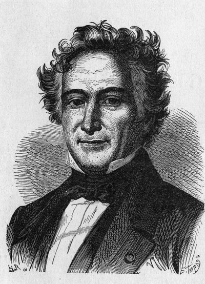 Portrett av Michel Eugene (Michel-Eugene) Chevreul (1786-1889), fransk kjemiker - i "Album de la Science; berømte vitenskapsmenn; Store funn""" 1896. av French School