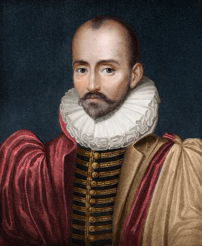 Portrett av Michel Eyquem de Montaigne av French School