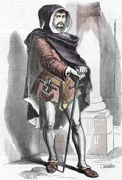 Portrett av Michelotto Corella av French School