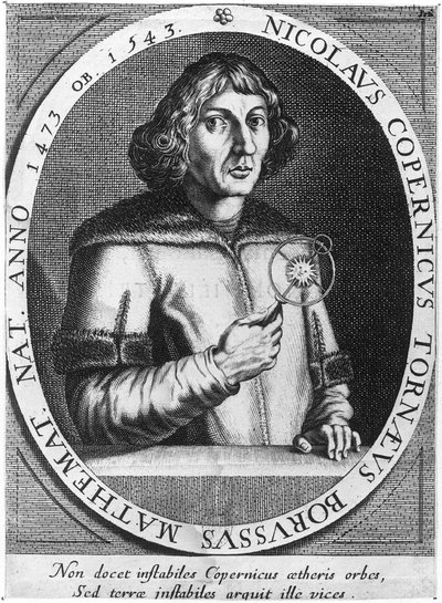 Portrett av Nicolas Copernicus (1473-1543) av French School