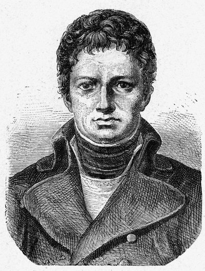 Portrett av Nicolas René Dufriche, Baron Desgenettes (1762 - 1837), fransk militærlege - i "Album de la Science; berømte vitenskapsmenn; Store funn""" 1896. av French School