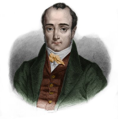 Portrait of Paul Jean Pierre Sauzet (1809-1876), French politician. in “” LIBRE DES PERSONERS”” by Louis de Cormenin Timon. 1842. Private collection. av French School
