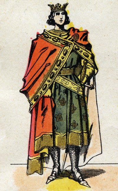 Portrett av Filip V den lange (1294 - 1322), konge av Frankrike. av French School