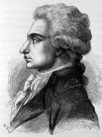 Portrett av Philippe Antoine Merlin, dit Merlin de Douai (1754-1838), fransk politiker. I ""The History of France"" av Henri Martin av French School