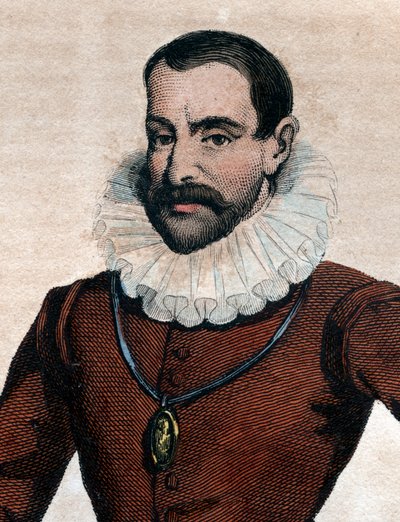 Portrett av Philippe Duplessis Mornay (1549-1623), Lord of Plessis Marly, fransk protestantisk forfatter. av French School