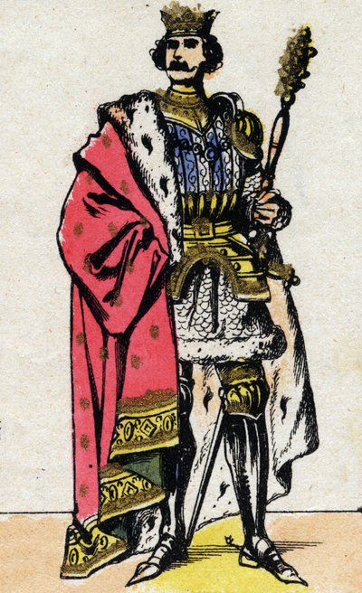 Portrait of Philippe VI of Valois (1294 - 1350), King of France. av French School