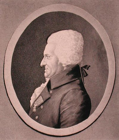 Portrett av Pierre-Alexandre Monsigny (1729-1817) gravert av Edme Quenedey (1756-1830) (gravering) av French School