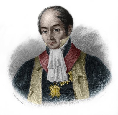 Portrait of Pierre-Francois-Hercule (Pierre Francois Hercule), Count of Serre (1776-1824), French politician. in “” LIBRE DES SPEAKERS”” by Louis de Cormenin Timon. 1842. Private collection. av French School