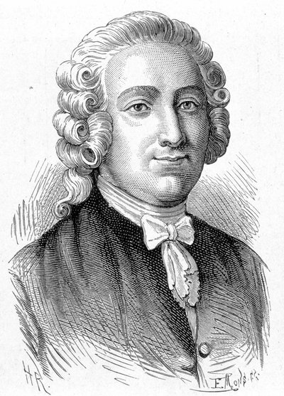 Portrait of Pierre Joseph Macquer (1718 - 1784), French chemist and physician - in “Album de la Science; illustrious scientists; Great discoveries””” 1896. av French School