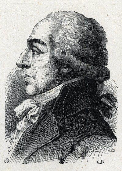 Portrett av Pierre Louis Roederer (1754-1835) fransk advokat og politiker. Gravering fra 1889. Privat samling. av French School