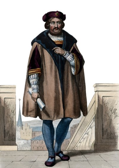Portrett av Pierre de Ronsard (1524-1585), fransk poet. av French School