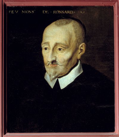 Portrett av Pierre de Ronsard (1524-1585), fransk poet, anonymt maleri fra 1700-tallet. Blois museum. av French School