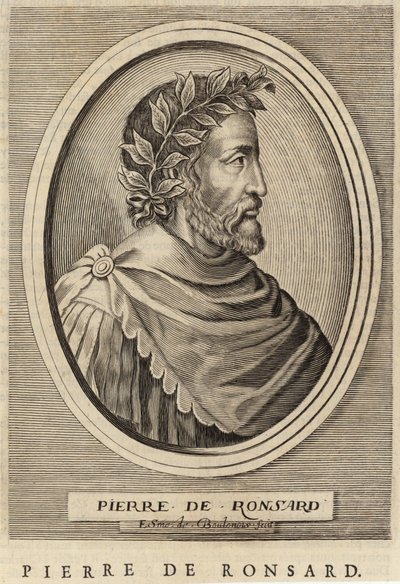Portrett av Pierre de Ronsard av French School