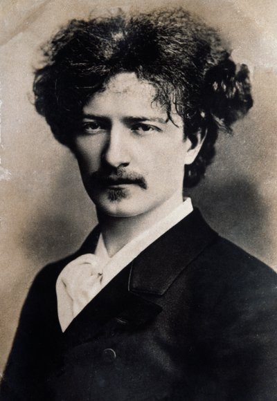 Portrett av den polske komponisten Ignacy Jan Paderewski (1860-1941) av French School